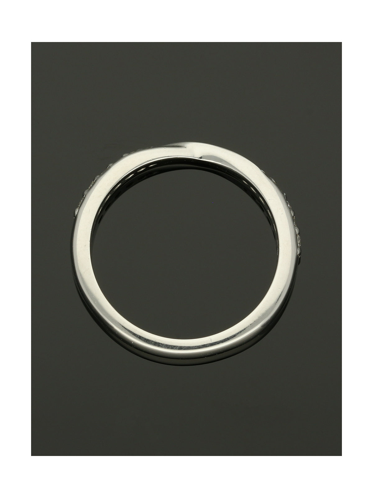 Diamond Twist Wedding Ring in Platinum