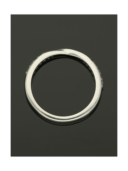 Diamond Twist Wedding Ring in Platinum