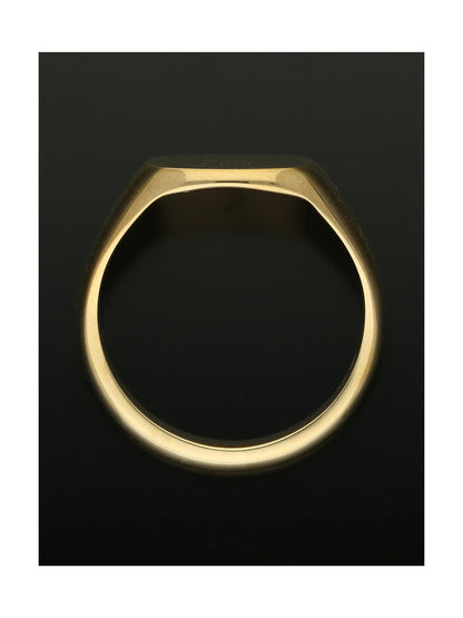 Pre Owned Cushion Top Signet Ring in 9ct Yellow Gold