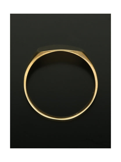 Plain Cushion Signet Ring in 9ct Yellow Gold