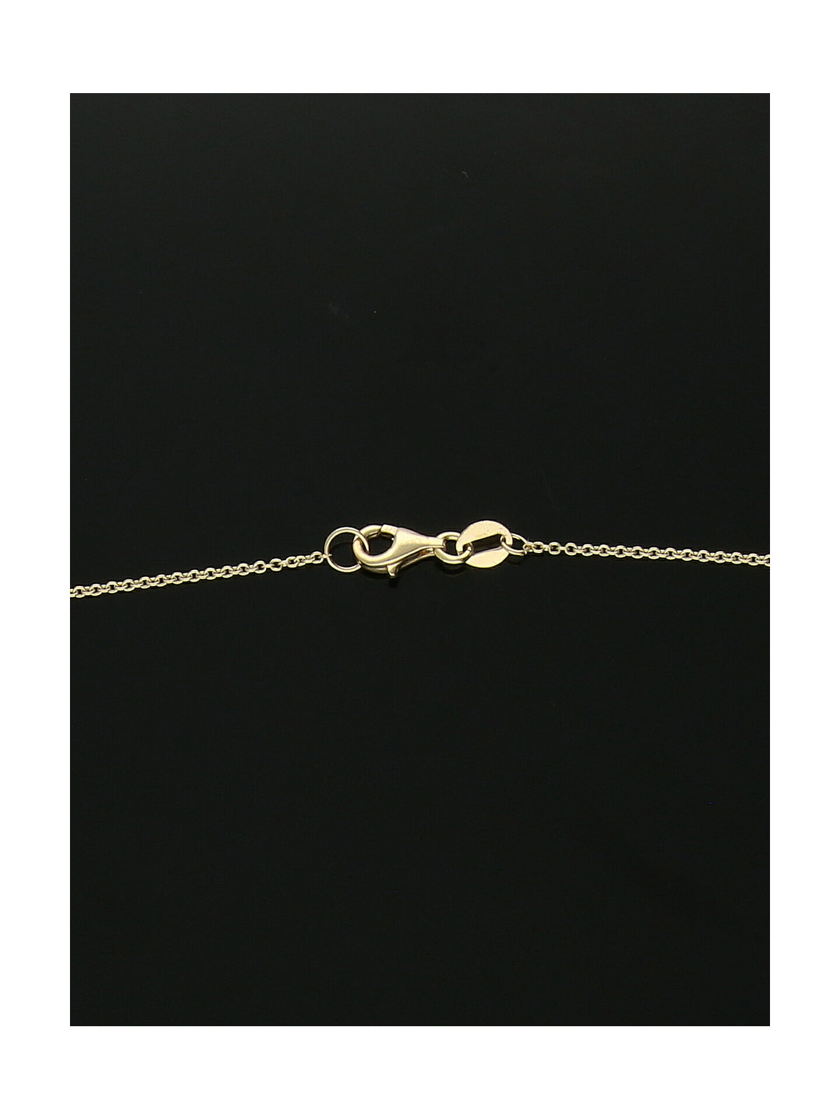 Satin & Polished Alternating Square Bead Necklace in 9ct Yellow Gold