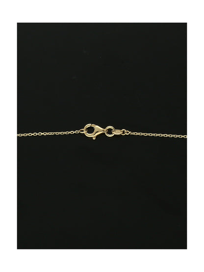 Marquise & Ball Beaded Necklace in 9ct Yellow Gold