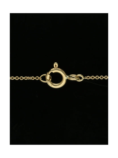 Diamond Pear Shape Pendant in 9ct Yellow Gold