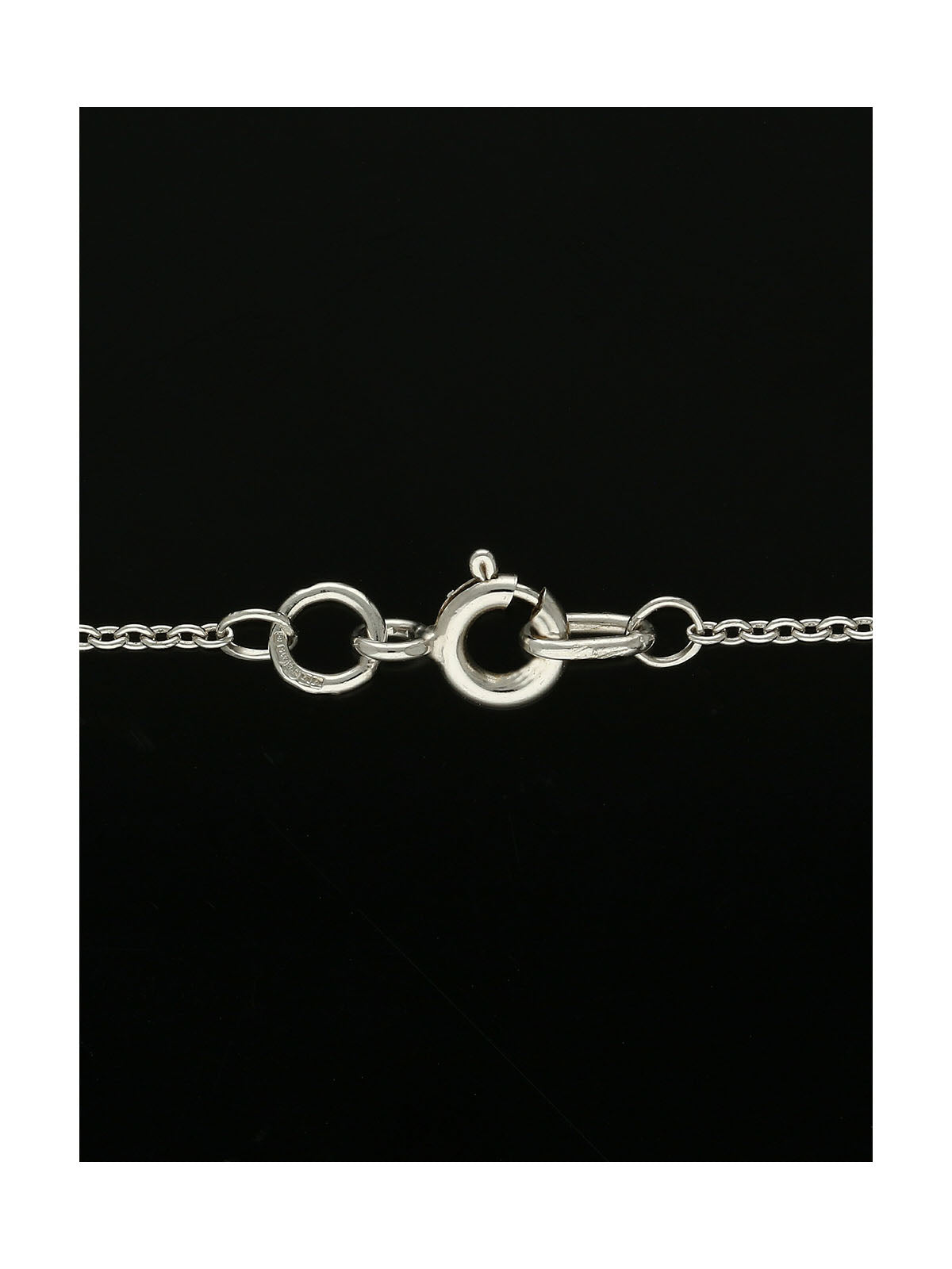 Diamond Three Stone Drop Pendant Necklace in 9ct White Gold