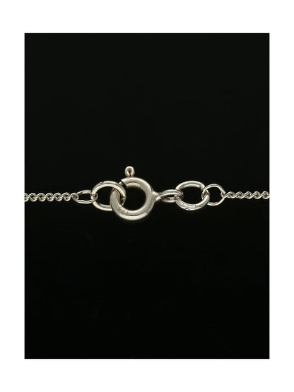 Diamond Open Work Heart Pendant Necklace in 9ct White Gold