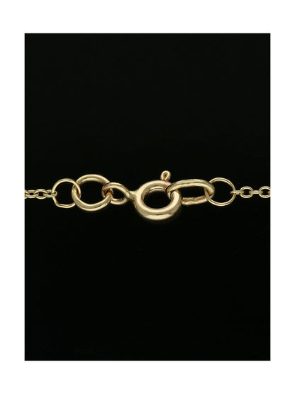 Diamond Halo Cluster Pendant Necklace in 9ct Yellow Gold