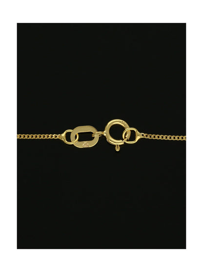 Diamond Round Brilliant Channel Set Letter 'C' Pendant Necklace in 9ct Yellow Gold