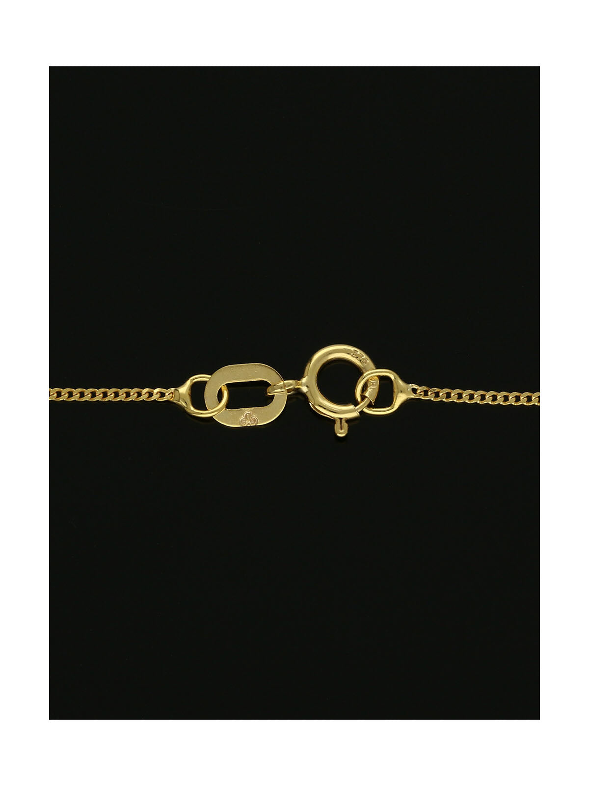 Diamond Round Brilliant Channel Set Letter 'S' Pendant Necklace in 9ct Yellow Gold