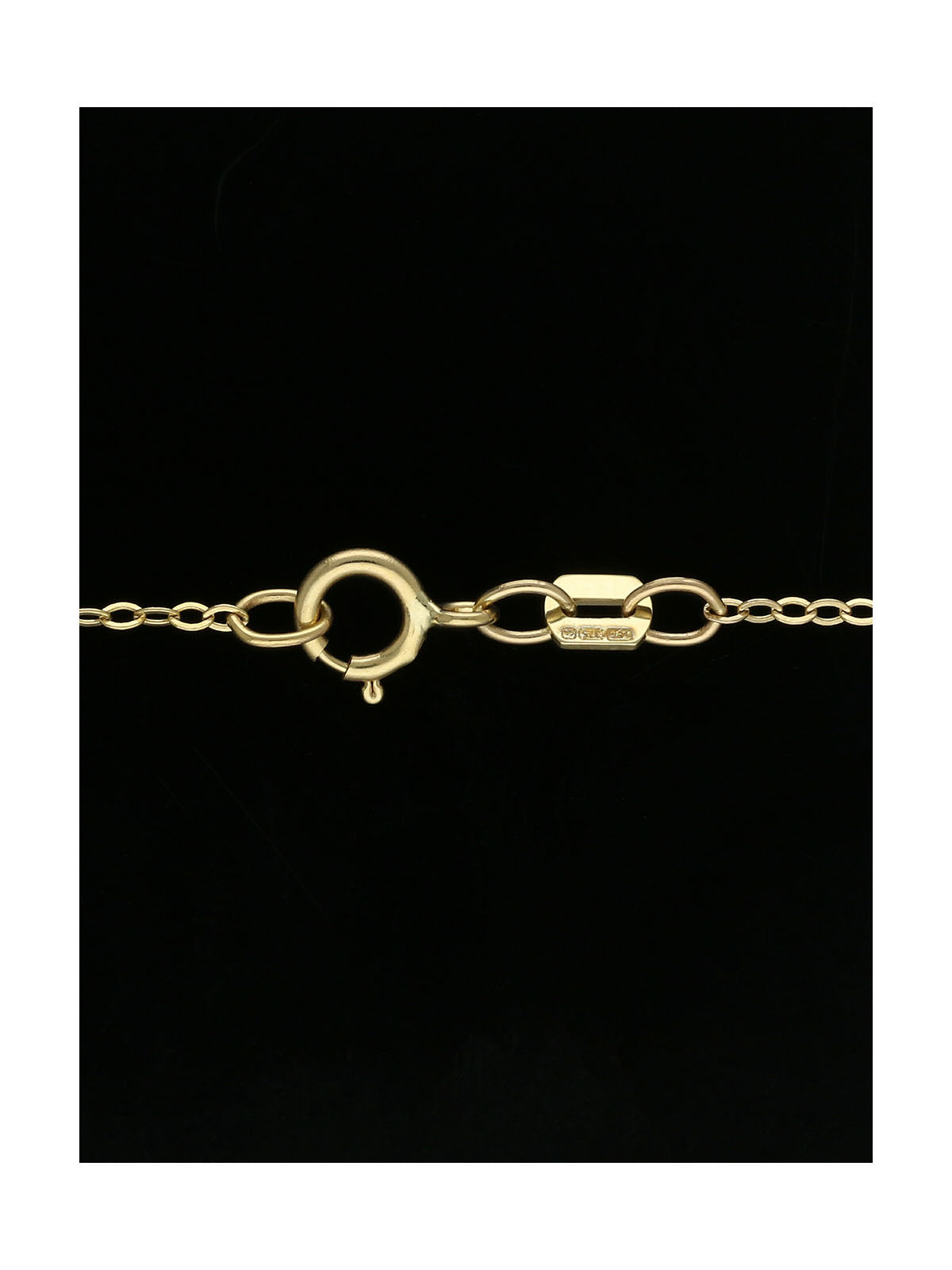 Diamond Round Brilliant Claw Set Interlocking Circle Necklace in 9ct Yellow Gold