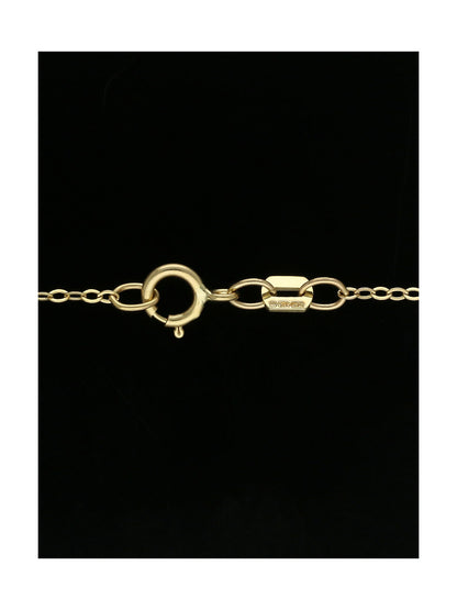 Diamond Round Brilliant Claw Set Interlocking Circle Necklace in 9ct Yellow Gold