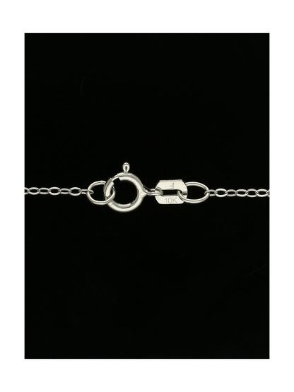 Diamond Round Brilliant Claw Set Interlocking Circle Necklace in 9ct White Gold