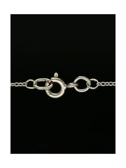 Ruby & Diamond Pear Halo Drop Pendant Necklace in 9ct White Gold