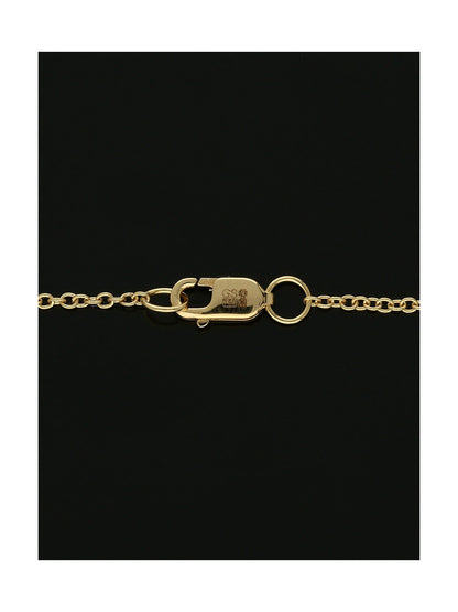 Ruby & Diamond Hexagon Necklace in 18ct Yellow Gold