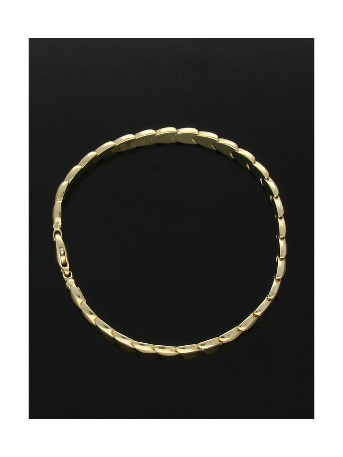 Polished Chevron Bracelet in 9ct Yellow Gold