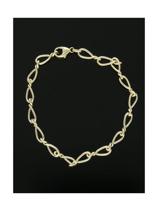 Twist Link Bracelet in 9ct Yellow Gold