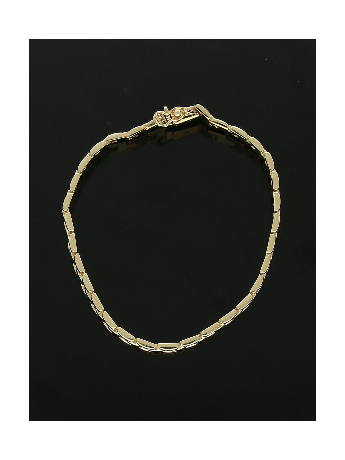 Three Row Brick Bracelet in 9ct Yellow Gold