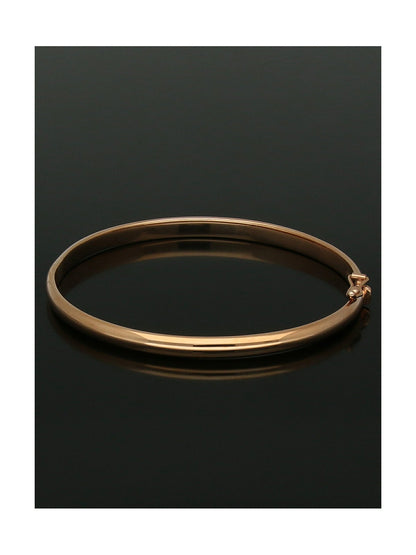 D-Shape Hinged Bangle in 9ct Rose Gold