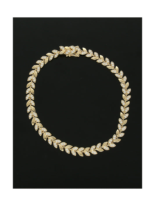 Diamond Vine Bracelet 0.84ct in 9ct Yellow Gold