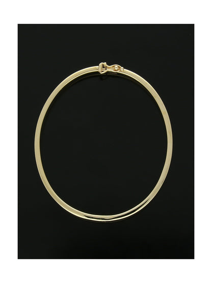 Flat Edge Bangle in 9ct Yellow Gold