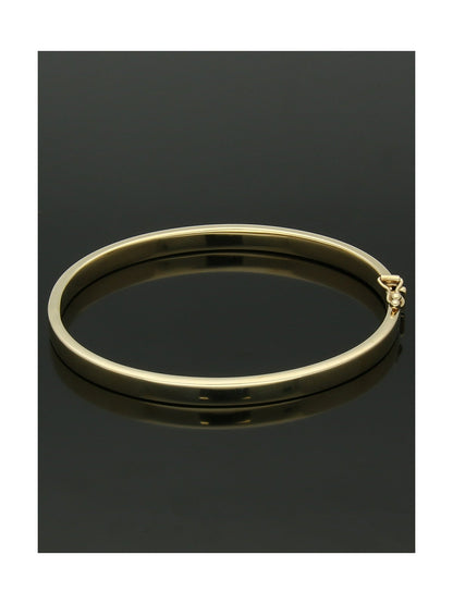 Flat Edge Bangle in 9ct Yellow Gold