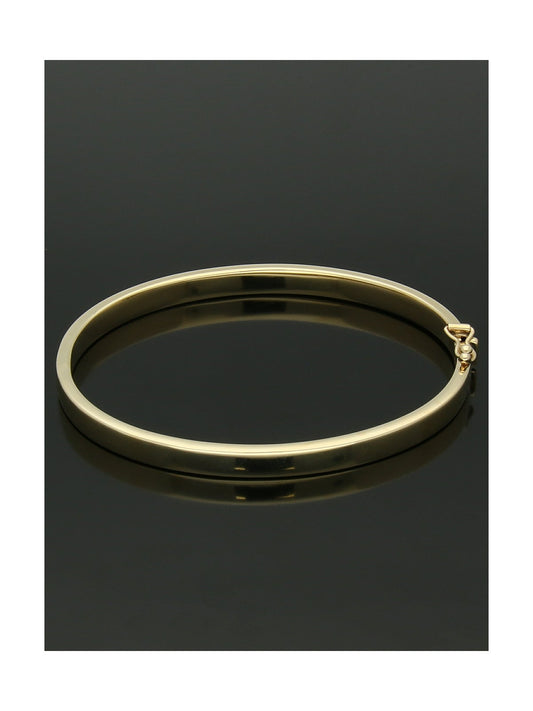 Flat Edge Bangle in 9ct Yellow Gold