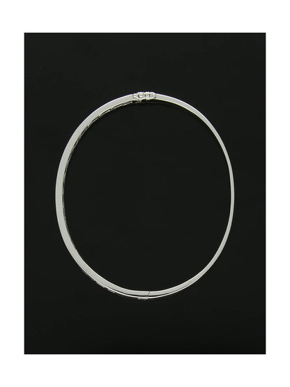 Ruby & Diamond Bangle in 18ct White Gold