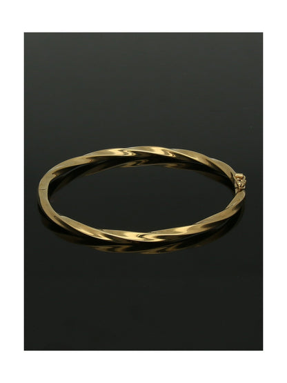 Barley Twist Bangle in 9ct Yellow Gold