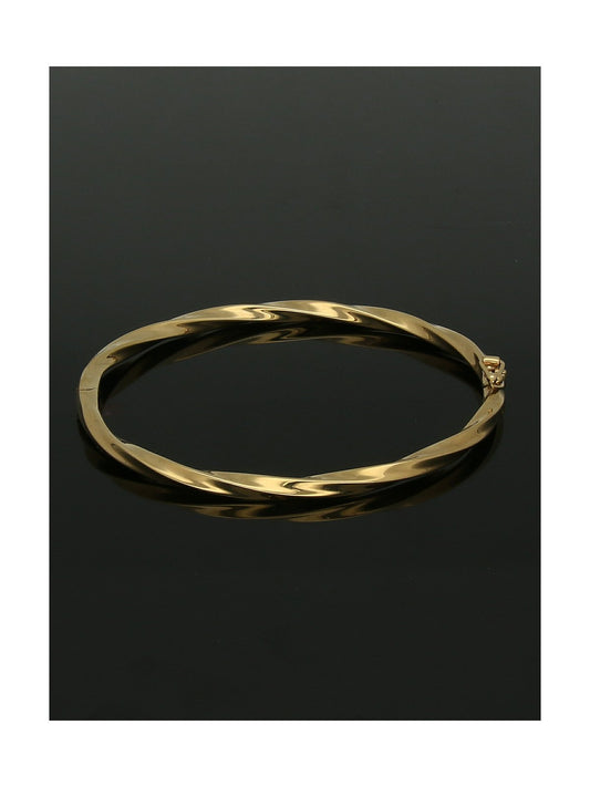 Barley Twist Bangle in 9ct Yellow Gold