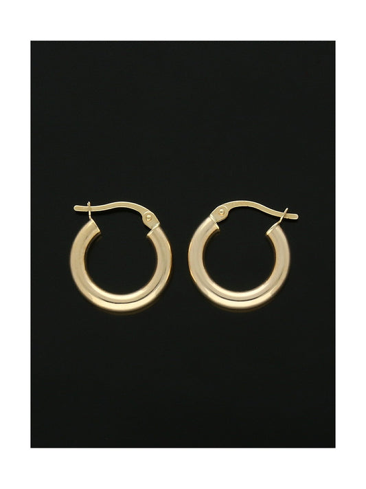 Hoop Earrings 15mm in 9ct Yellow Gold