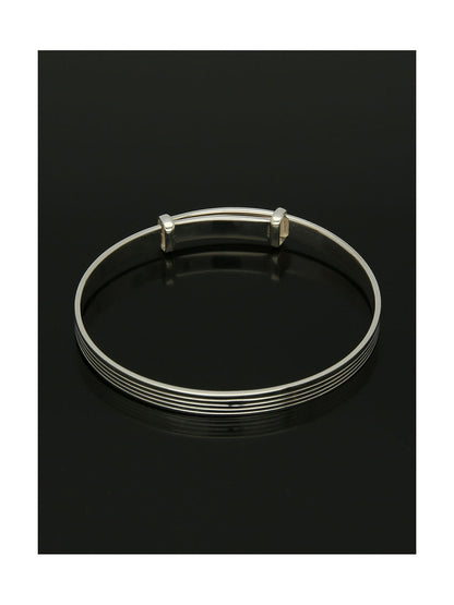 Baby's Engraved 4.5mm Bangle in Silver