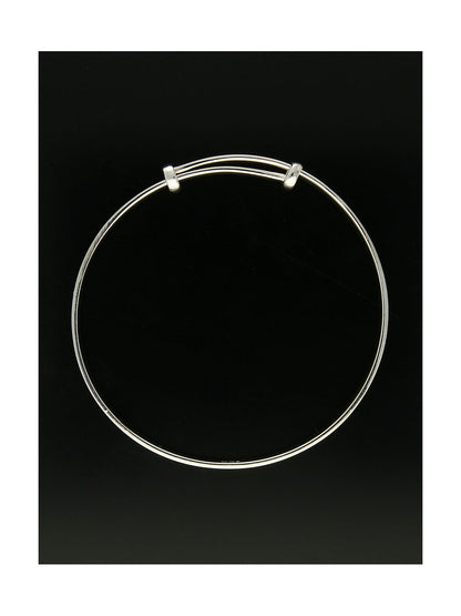 Baby's Engraved 4.5mm Bangle in Silver