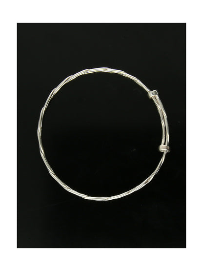 Child's Celtic Expanding Bangle in Silver