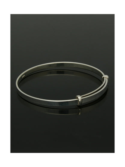Child's Plain Bangle in Silver