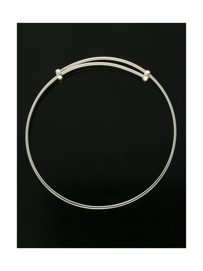 Child's Plain Bangle in Silver
