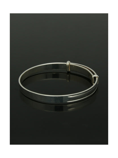 Child's Plain Bangle in Silver
