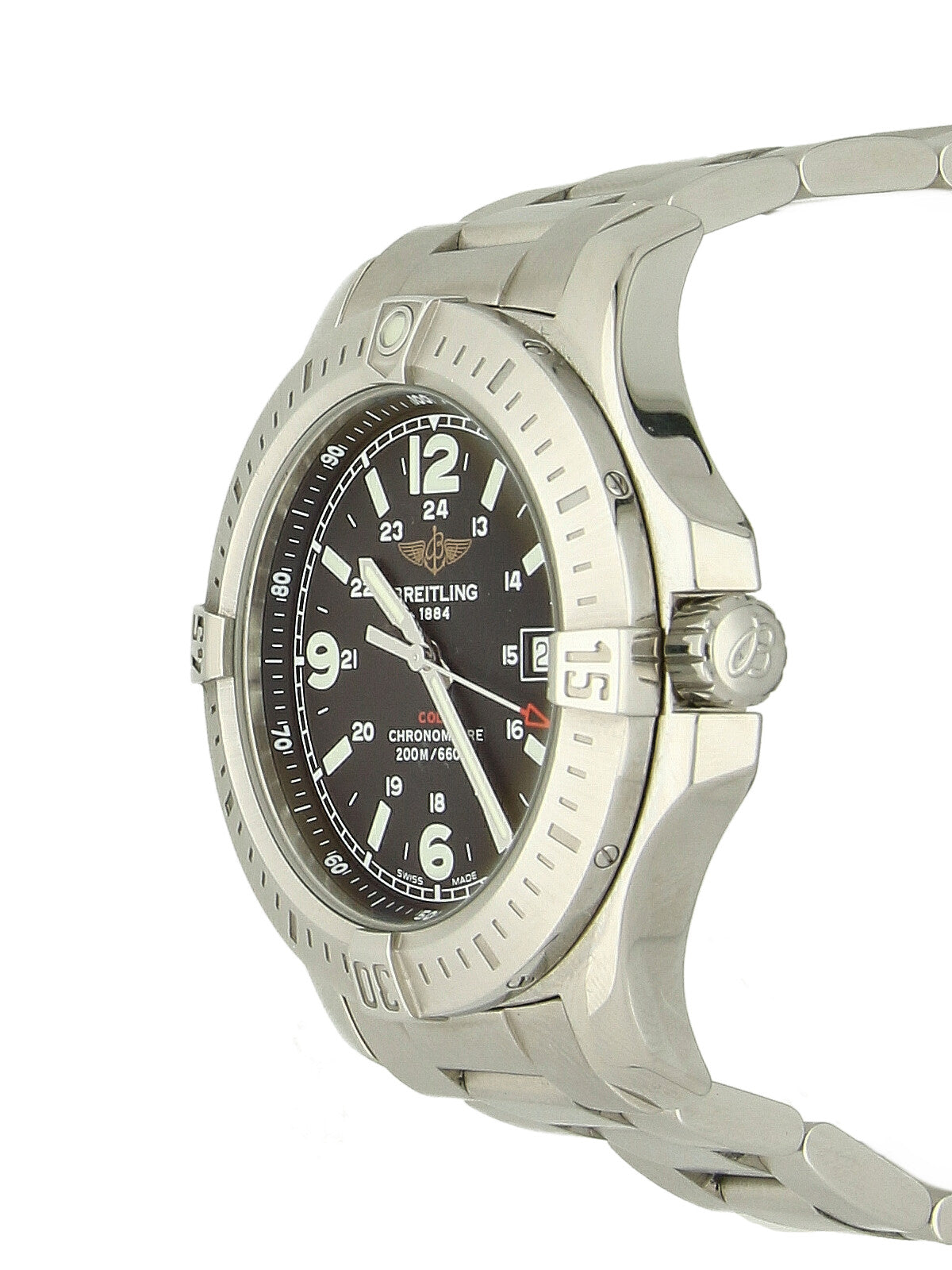 Pre Owned Breitling Colt Steel Quartz Watch on Bracelet
