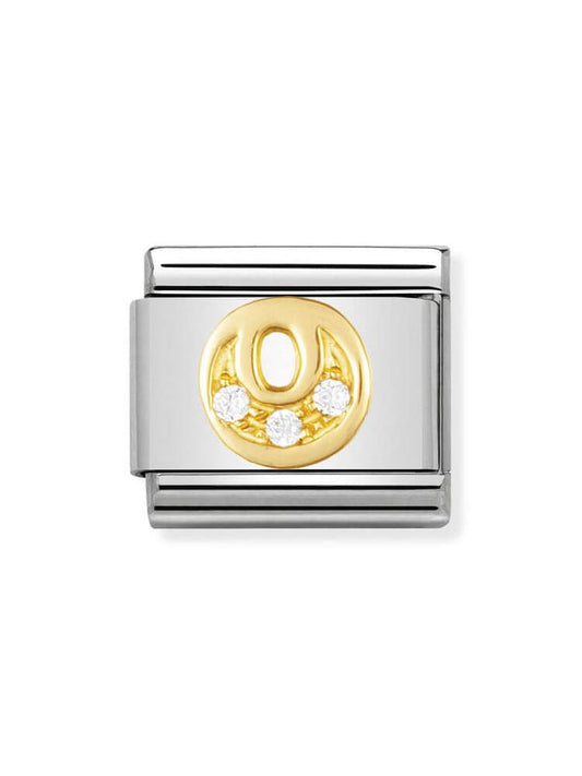 Nomination Classic Letter O Stone Set Charm 030301-15
