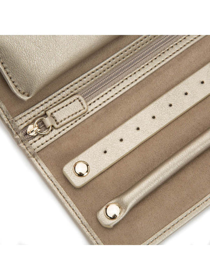 WOLF Palermo Jewellery Roll - Pewter