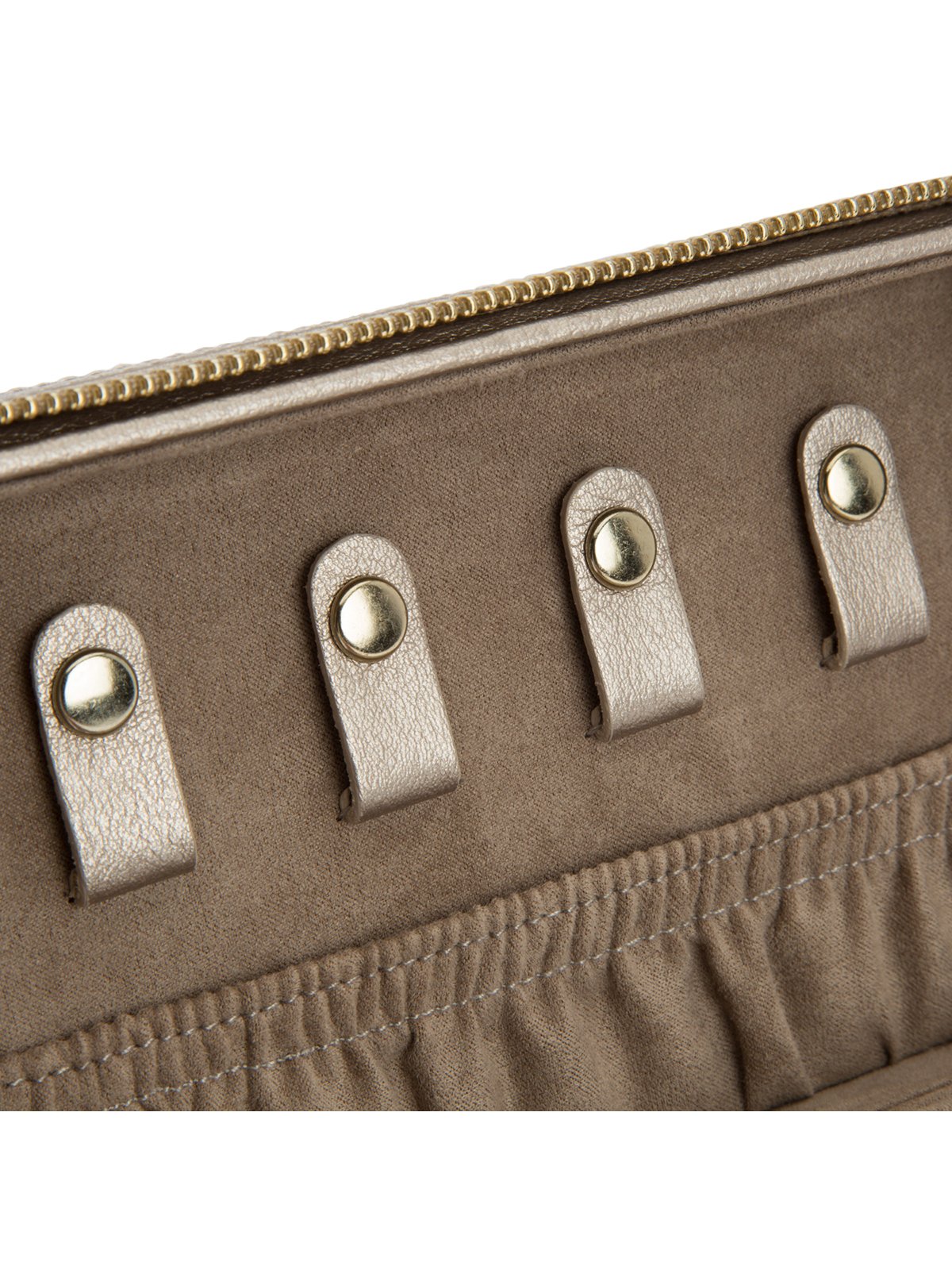Wolf Palermo Zip Jewellery Case - Pewter 213678