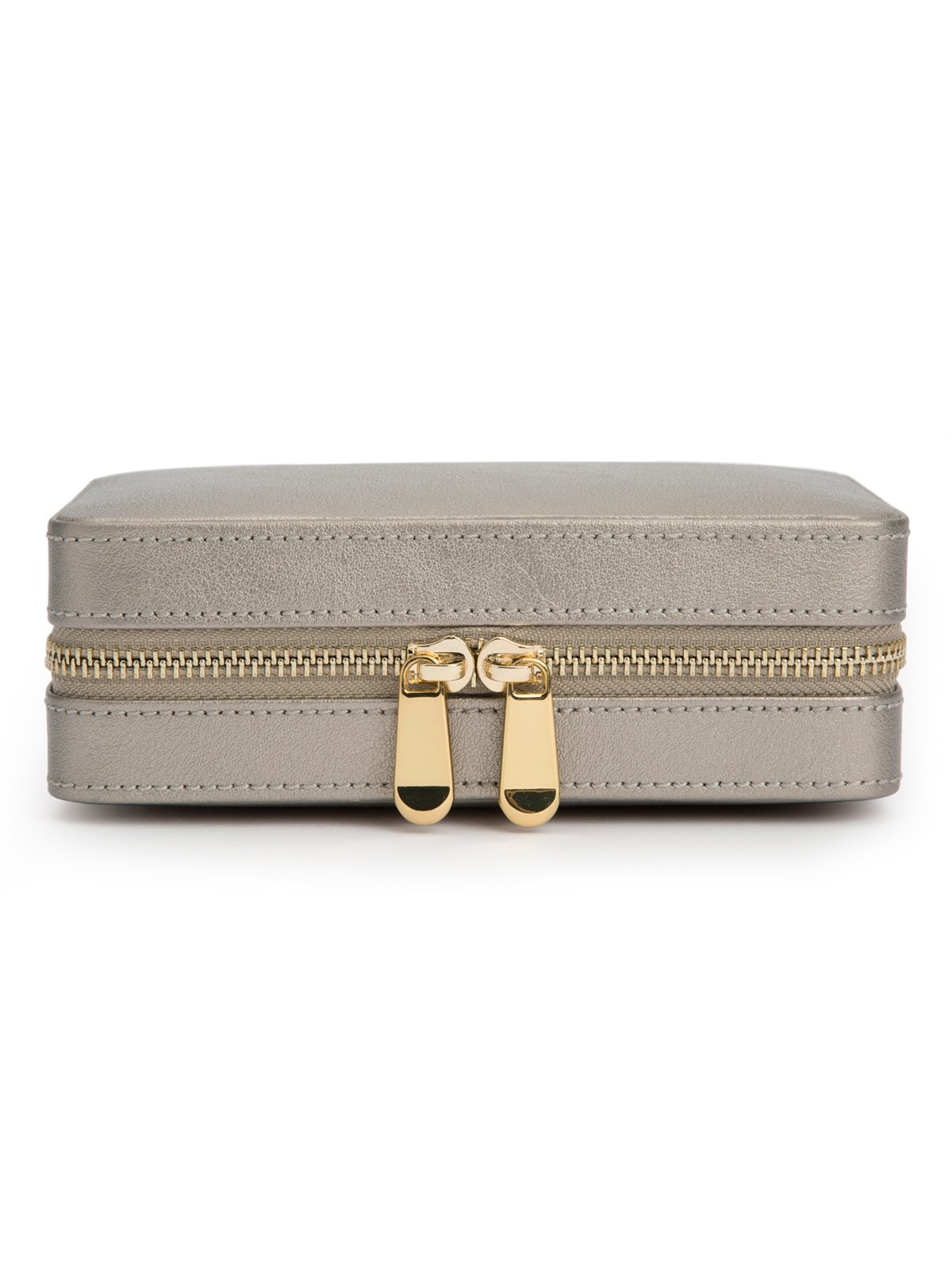 Wolf Palermo Zip Jewellery Case - Pewter 213678
