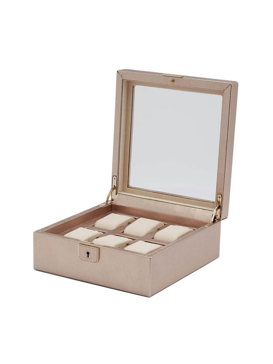 Wolf Palermo 6 Piece Watch Box - Rose Gold 213816