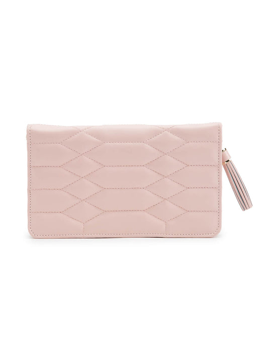 Wolf Caroline Jewellery Zip Portfolio in Rose Quartz 324815
