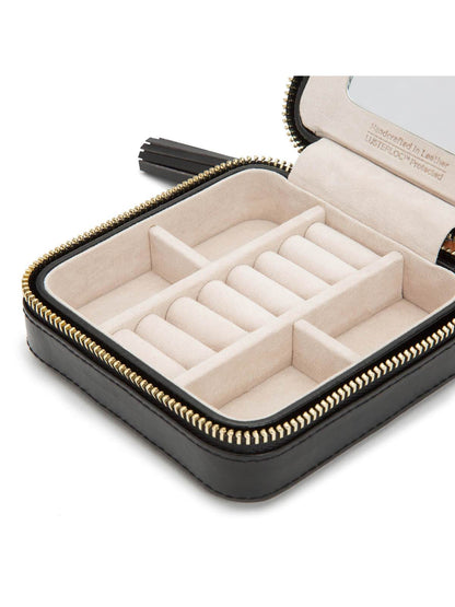 Wolf Caroline Jewellery Travel Box in Black 329971