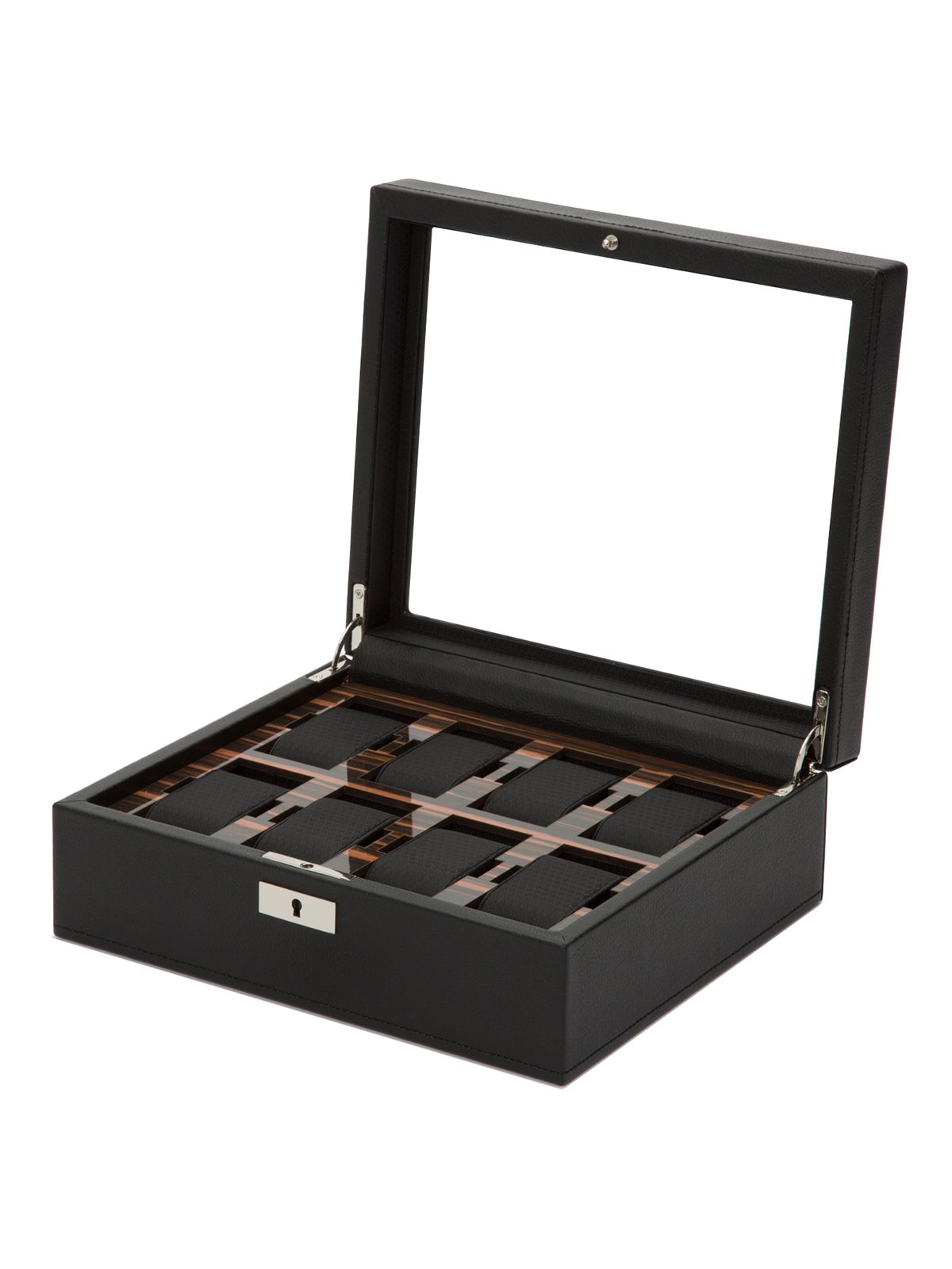 Wolf Roadster 8 Piece Watch Box - Black Ebony 477456