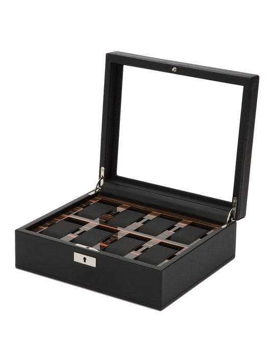 Wolf Roadster 8 Piece Watch Box - Black Ebony 477456