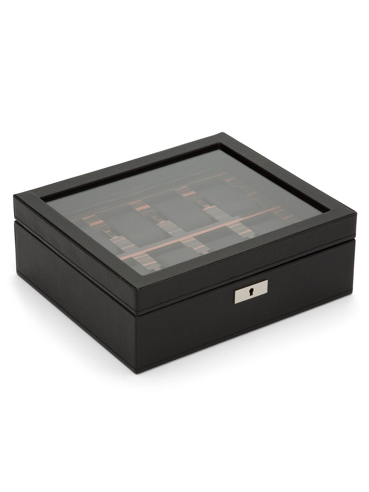 Wolf Roadster 8 Piece Watch Box - Black Ebony 477456