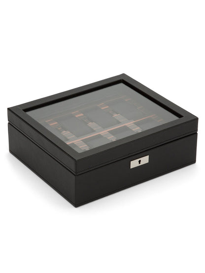 Wolf Roadster 8 Piece Watch Box - Black Ebony 477456