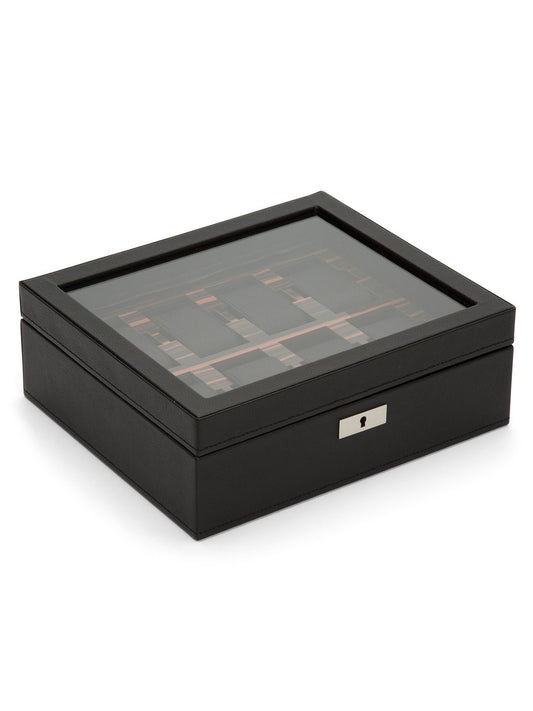 Wolf Roadster 8 Piece Watch Box - Black Ebony 477456
