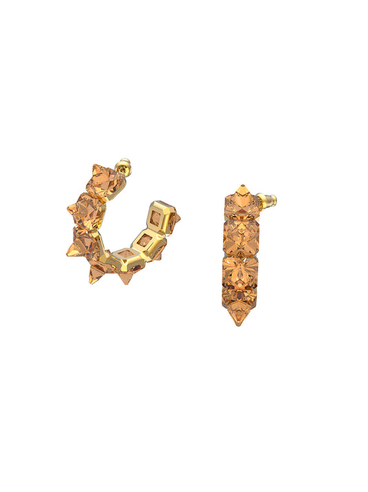 Swarovski Chroma Yellow Crystal Hoop Earrings 5613722