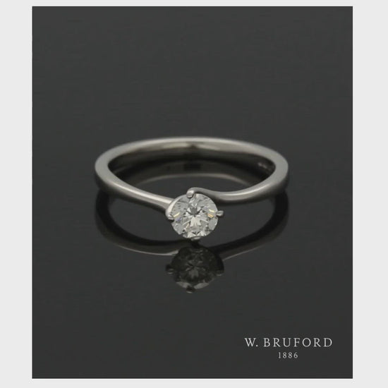 "The Adelaide Collection' Diamond Solitaire Engagement Ring 0.50ct Certificated Round Brilliant Cut in Platinum